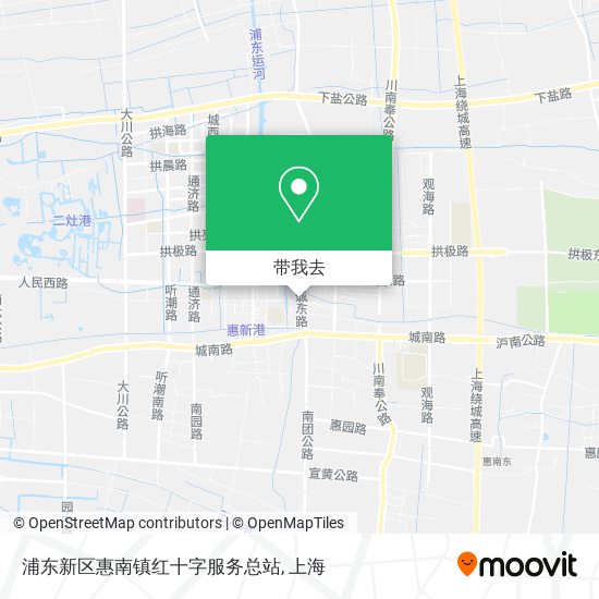 浦东新区惠南镇红十字服务总站地图