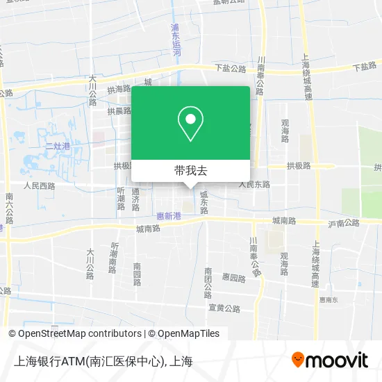 上海银行ATM(南汇医保中心)地图
