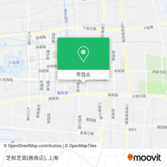 芝根芝底(惠南店)地图