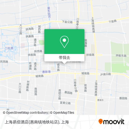 上海易佰酒店(惠南镇地铁站店)地图