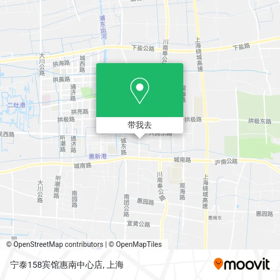 宁泰158宾馆惠南中心店地图