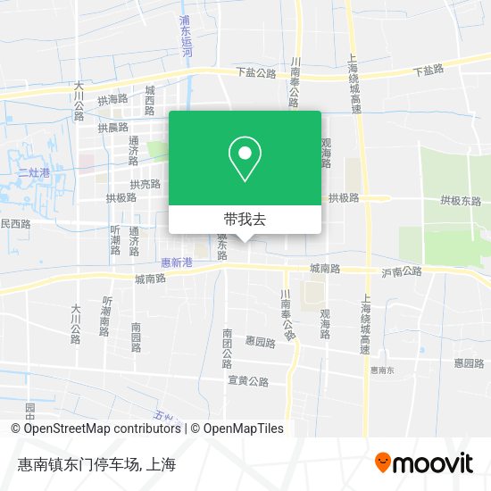 惠南镇东门停车场地图