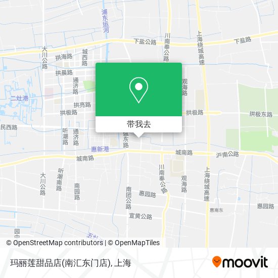 玛丽莲甜品店(南汇东门店)地图