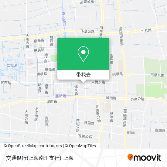 交通银行(上海南汇支行)地图