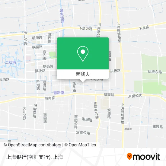 上海银行(南汇支行)地图