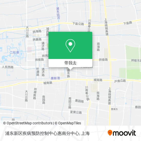 浦东新区疾病预防控制中心惠南分中心地图