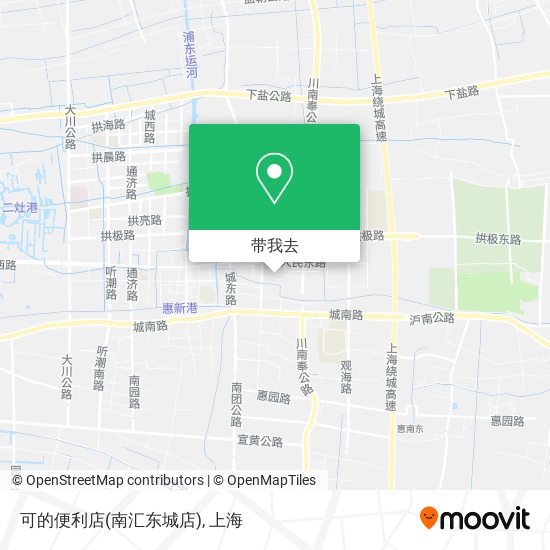 可的便利店(南汇东城店)地图
