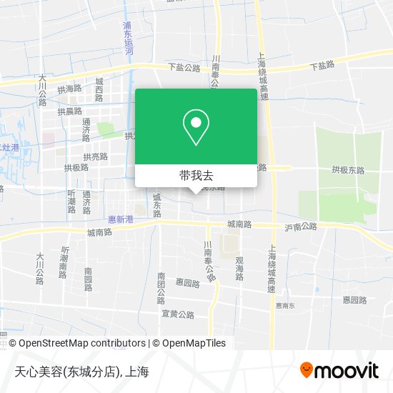 天心美容(东城分店)地图