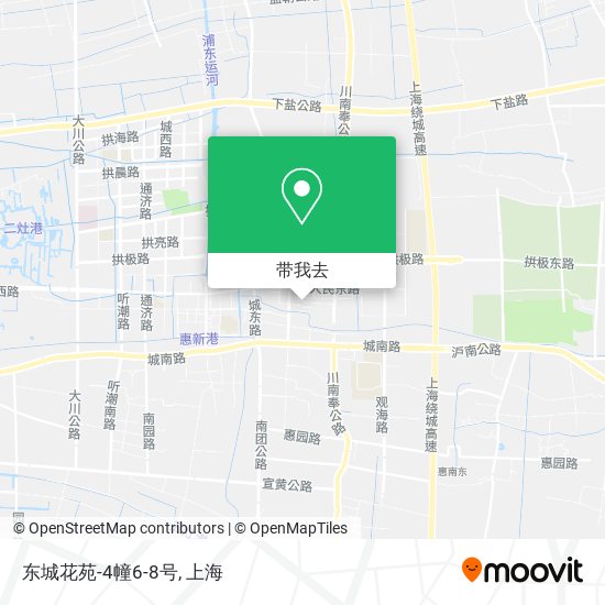 东城花苑-4幢6-8号地图