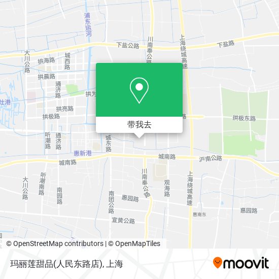 玛丽莲甜品(人民东路店)地图