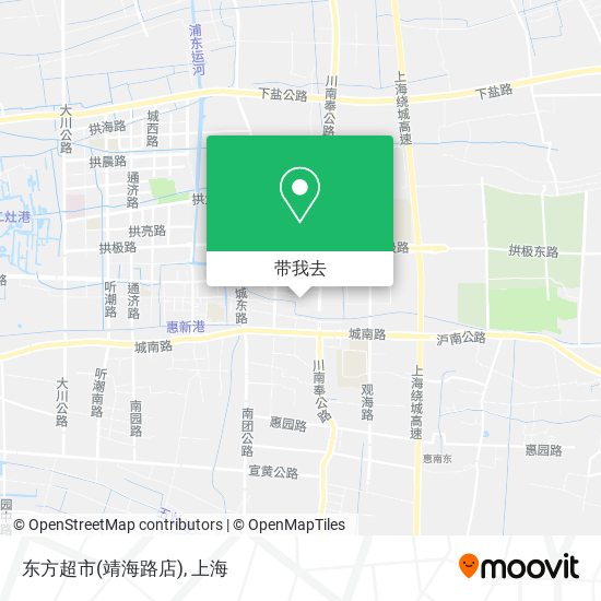 东方超市(靖海路店)地图