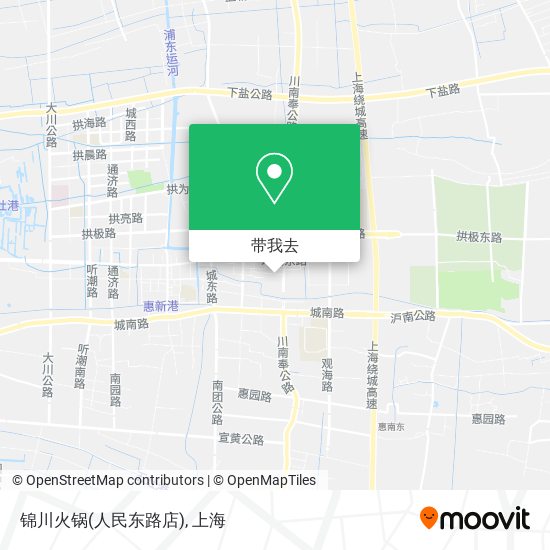 锦川火锅(人民东路店)地图