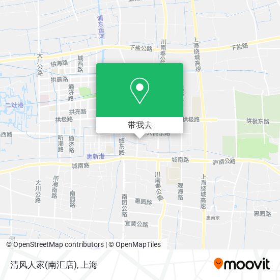 清风人家(南汇店)地图