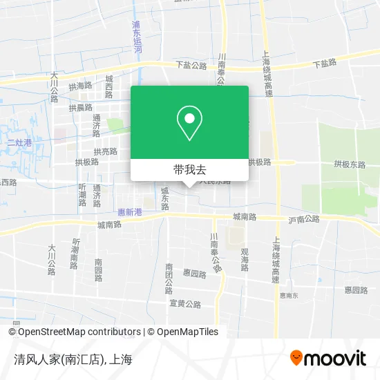 清风人家(南汇店)地图