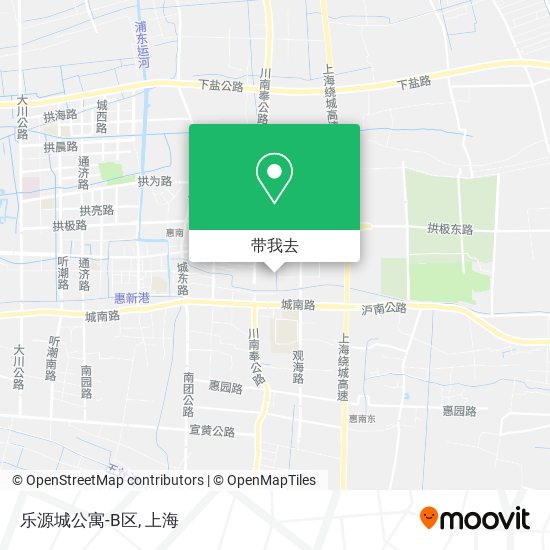 乐源城公寓-B区地图