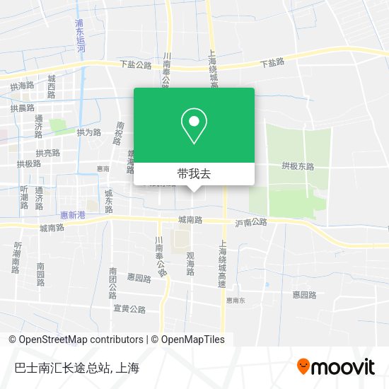 巴士南汇长途总站地图
