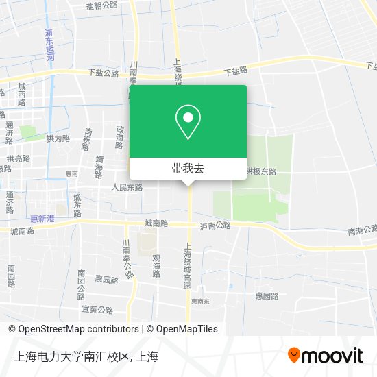 上海电力大学南汇校区地图