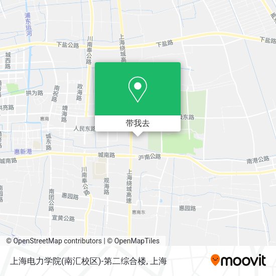 上海电力学院(南汇校区)-第二综合楼地图