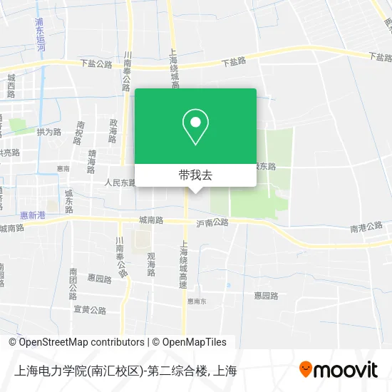 上海电力学院(南汇校区)-第二综合楼地图