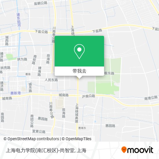 上海电力学院(南汇校区)-尚智堂地图