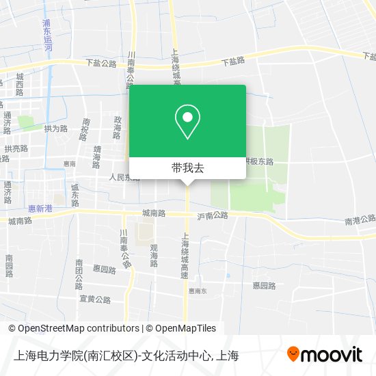 上海电力学院(南汇校区)-文化活动中心地图