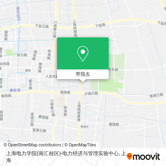 上海电力学院(南汇校区)-电力经济与管理实验中心地图