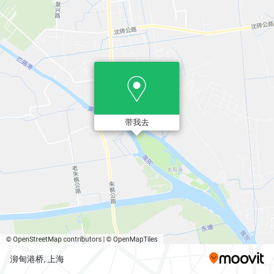 泖甸港桥地图