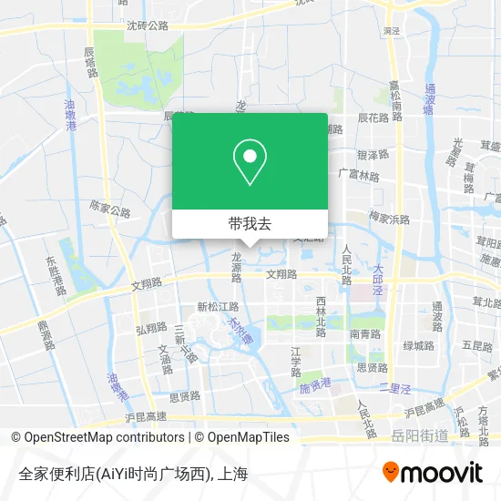 全家便利店(AiYi时尚广场西)地图