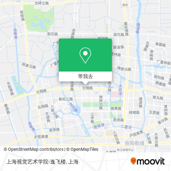 上海视觉艺术学院-逸飞楼地图