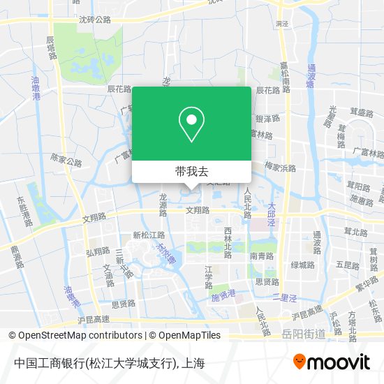 中国工商银行(松江大学城支行)地图