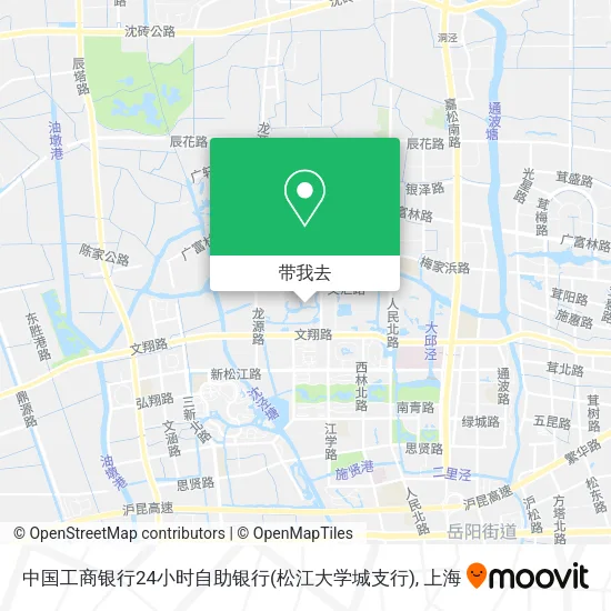 中国工商银行24小时自助银行(松江大学城支行)地图