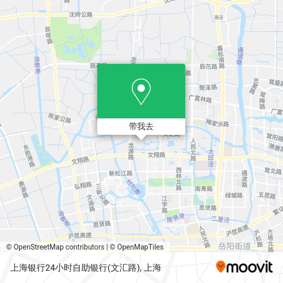 上海银行24小时自助银行(文汇路)地图