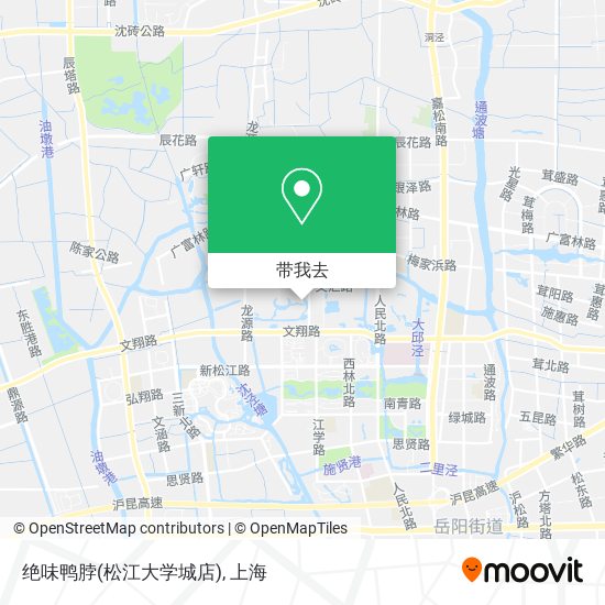 绝味鸭脖(松江大学城店)地图