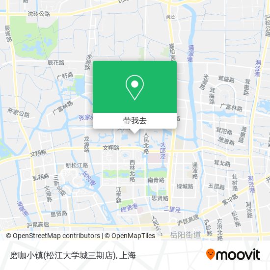 磨咖小镇(松江大学城三期店)地图