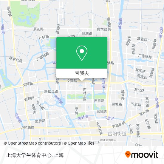 上海大学生体育中心地图