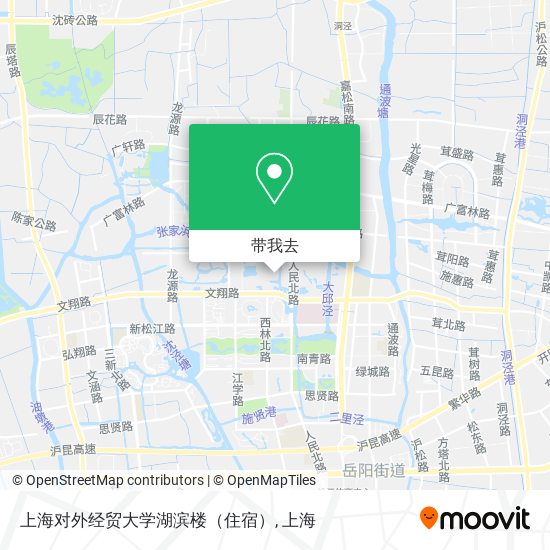 上海对外经贸大学湖滨楼（住宿）地图