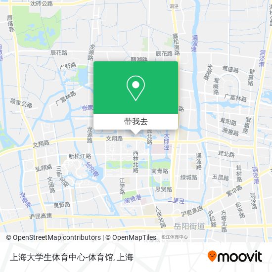 上海大学生体育中心-体育馆地图