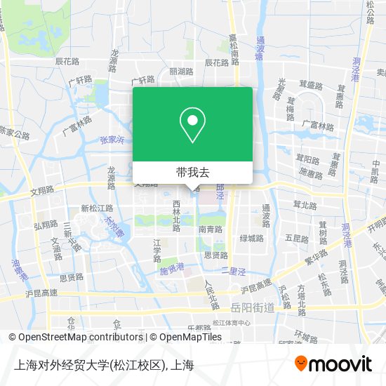 上海对外经贸大学(松江校区)地图