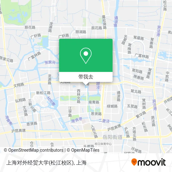 上海对外经贸大学(松江校区)地图