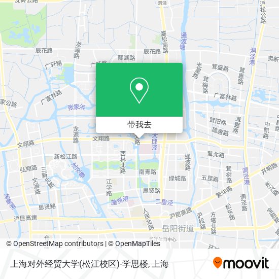 上海对外经贸大学(松江校区)-学思楼地图