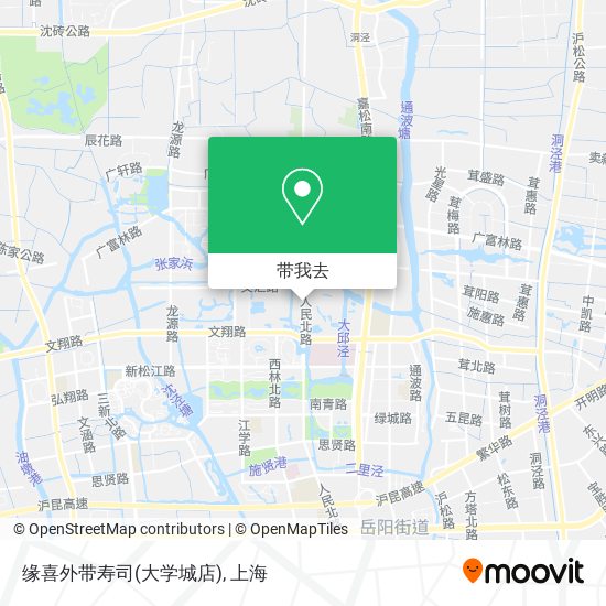 缘喜外带寿司(大学城店)地图