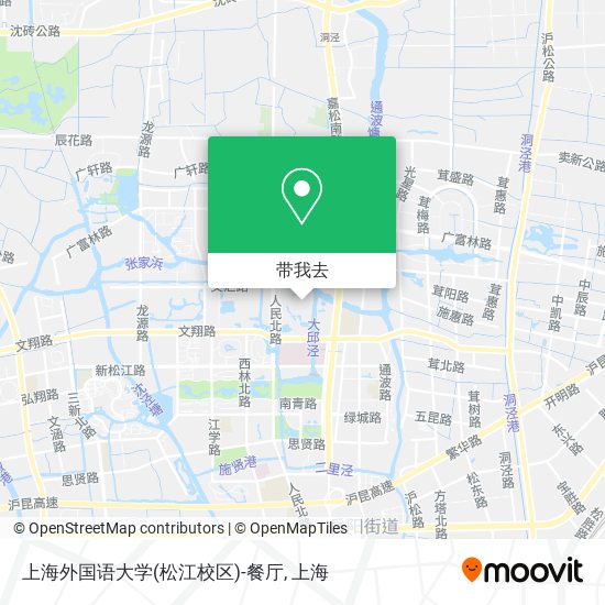 上海外国语大学(松江校区)-餐厅地图