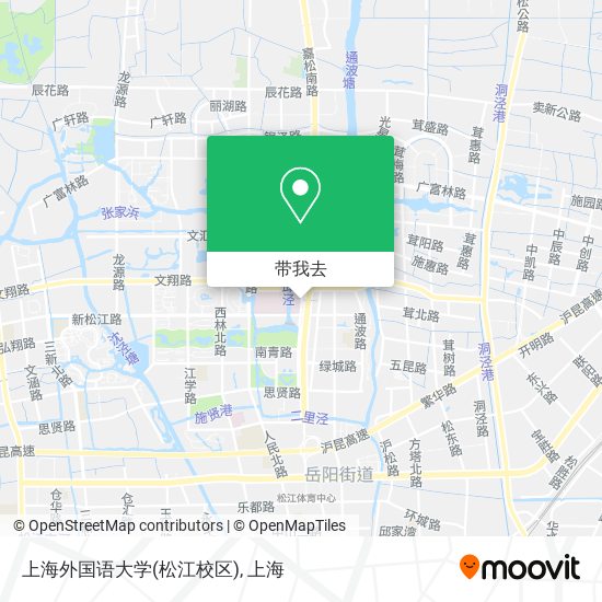 上海外国语大学(松江校区)地图