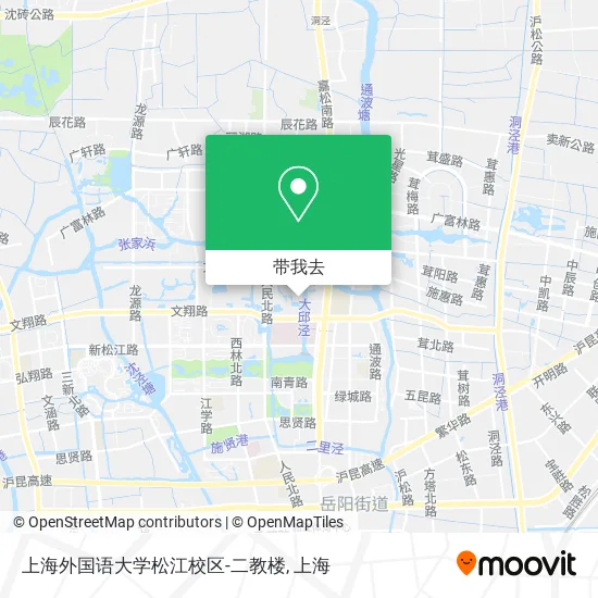 上海外国语大学松江校区-二教楼地图