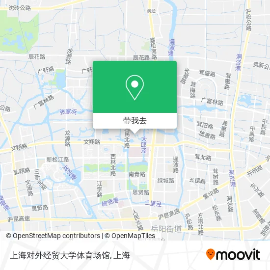 上海对外经贸大学体育场馆地图