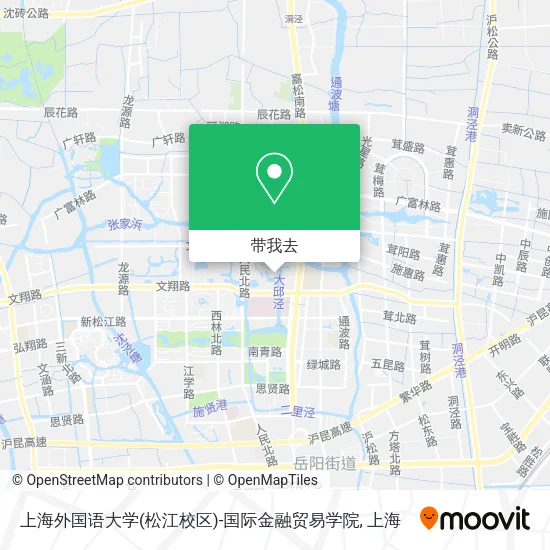 上海外国语大学(松江校区)-国际金融贸易学院地图