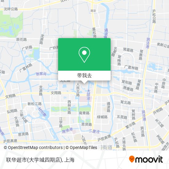 联华超市(大学城四期店)地图