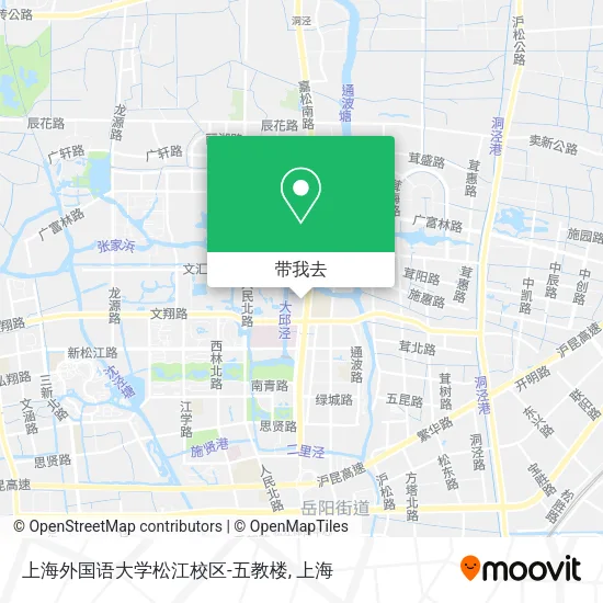 上海外国语大学松江校区-五教楼地图