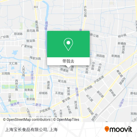上海宝长食品有限公司地图