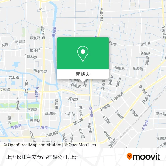上海松江宝立食品有限公司地图